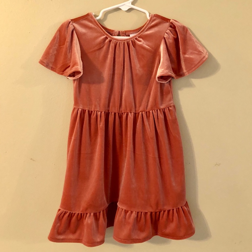 Blush Velvet Dress